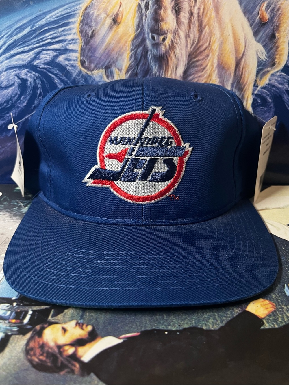 NWT. 90s STARTER Winnipeg Jets NHL hockey snapback hat, cap